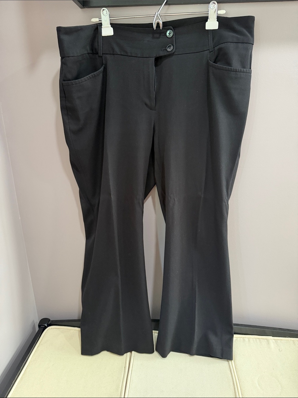 Rafaella Petite Black straight leg Curvy Dress Pants ewww
